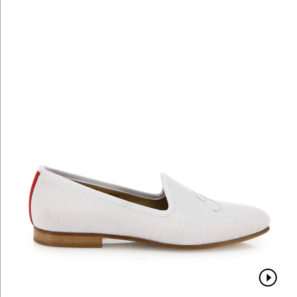 Del Toro I Do Wedding Bridal Linen Loafers Flats - Picture 8 of 8